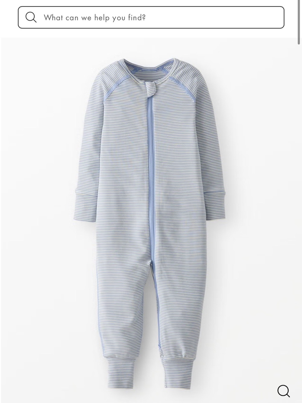 Hanna Andersson 

HannaSoft™ Stretch Striped Sleeper

2 way zipper